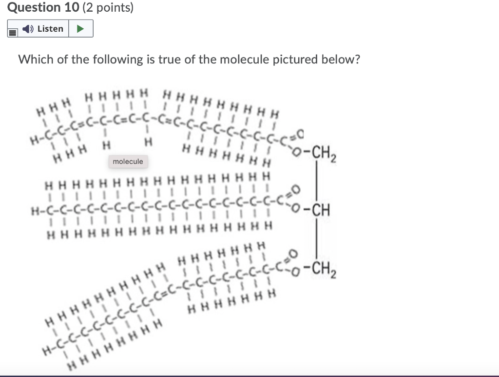 Solved Question 10 (2 points) Listen Which of the following | Chegg.com