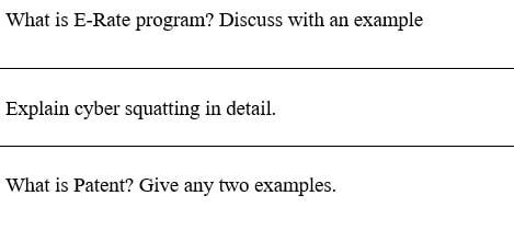 Solved What is E-Rate program? Discuss with an example | Chegg.com
