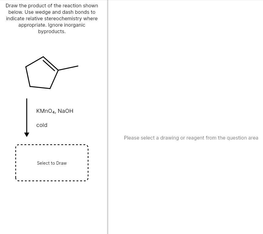 Solved Draw the product of the reaction shown below. Use