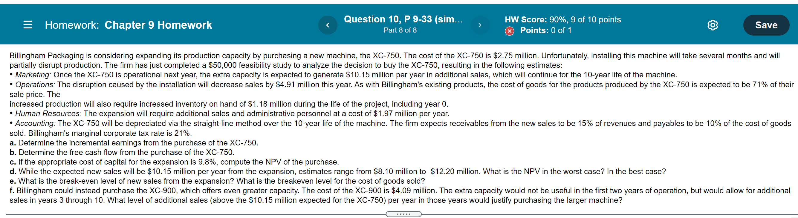 student's homework p99