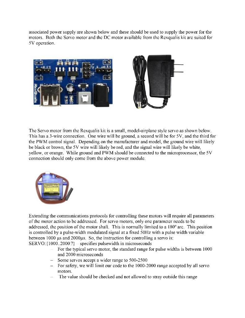 Pulse-Width Modulation DC Motor Control and Servo Circuit Diagram