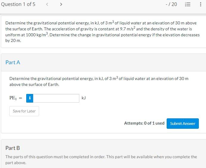 Solved Question 1 Of 5