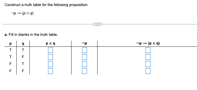 Solved Construct A Truth Table For The Following | Chegg.com