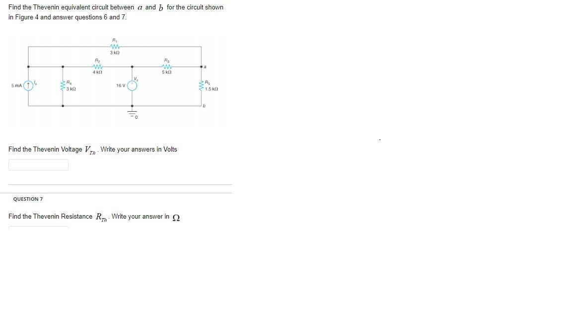 Solved Find the Thevenin equivalent circuit between a and b | Chegg.com