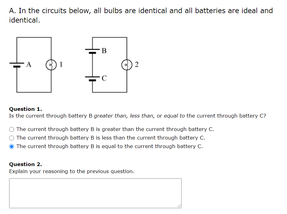 Solved A. In The Circuits Below, All Bulbs Are Identical And | Chegg.com