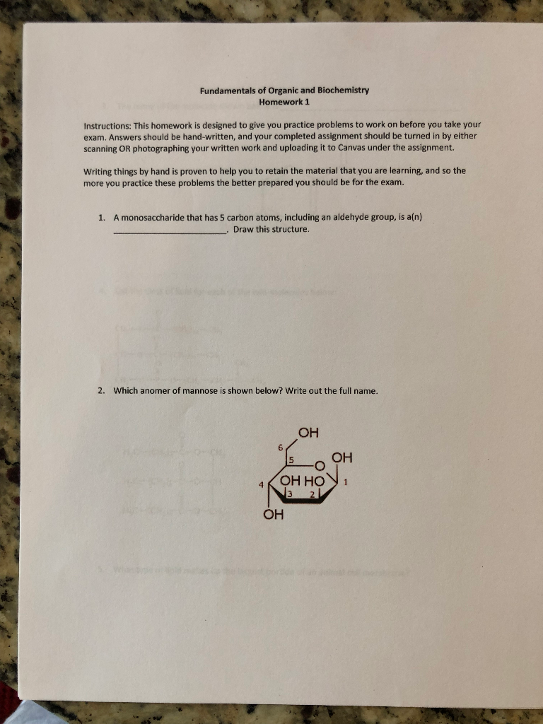 biochemistry homework help