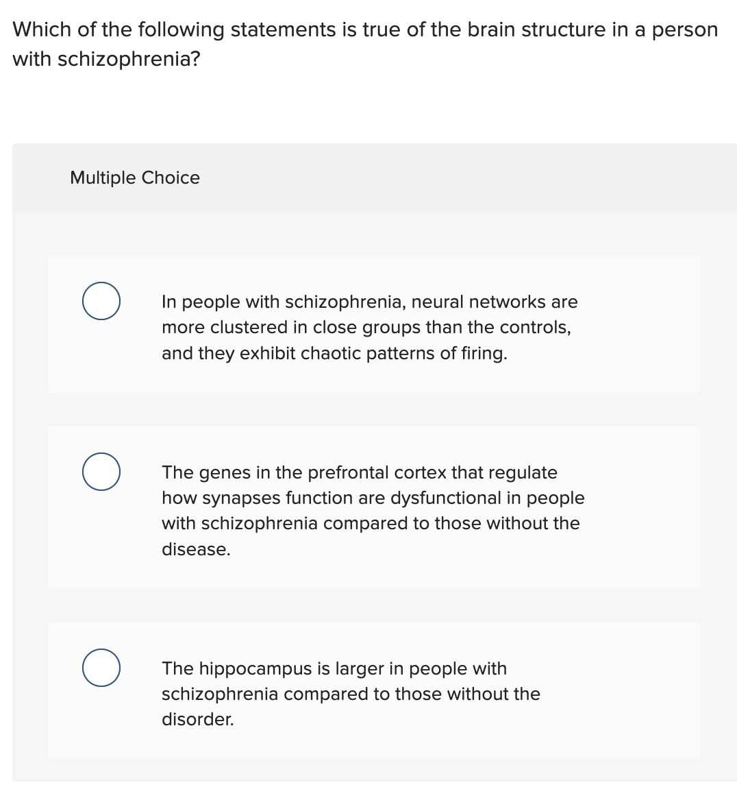 Solved Which of the following statements is true of the | Chegg.com