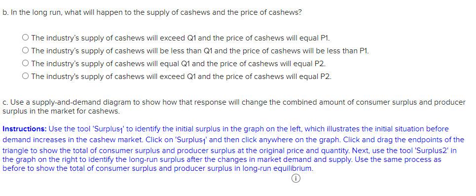 Solved The cashew industry is perfectly competitive and | Chegg.com