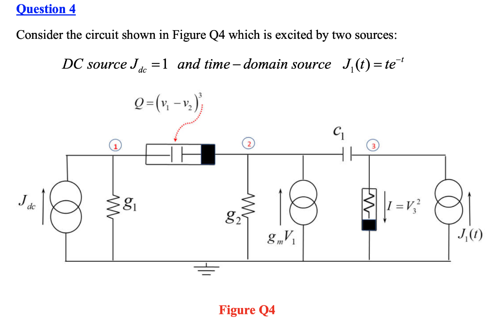 Solved Question 4 Consider the circuit shown in Figure Q4 | Chegg.com