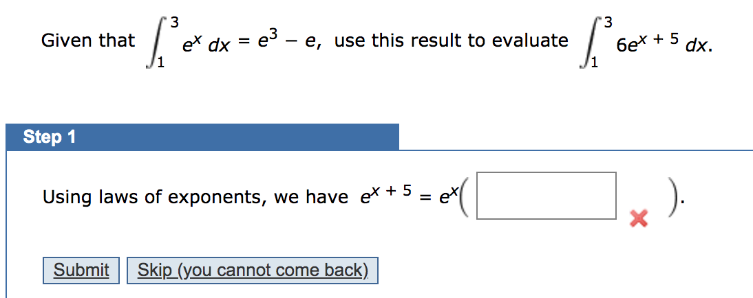 Solved 13 13 Given That Ex Dx E E Use This Result To Chegg Com