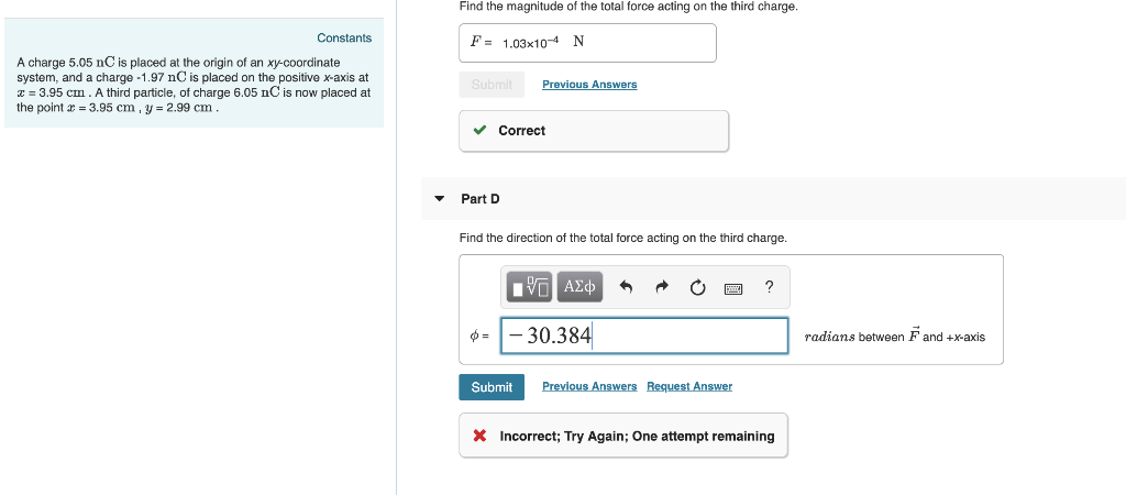 Solved Find the magnitude of the total force acting on the | Chegg.com