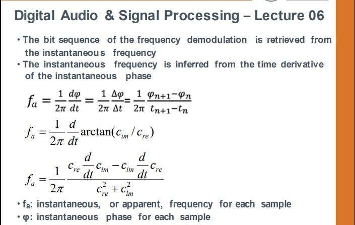 2. (a) The extraction of an audio signal from a | Chegg.com