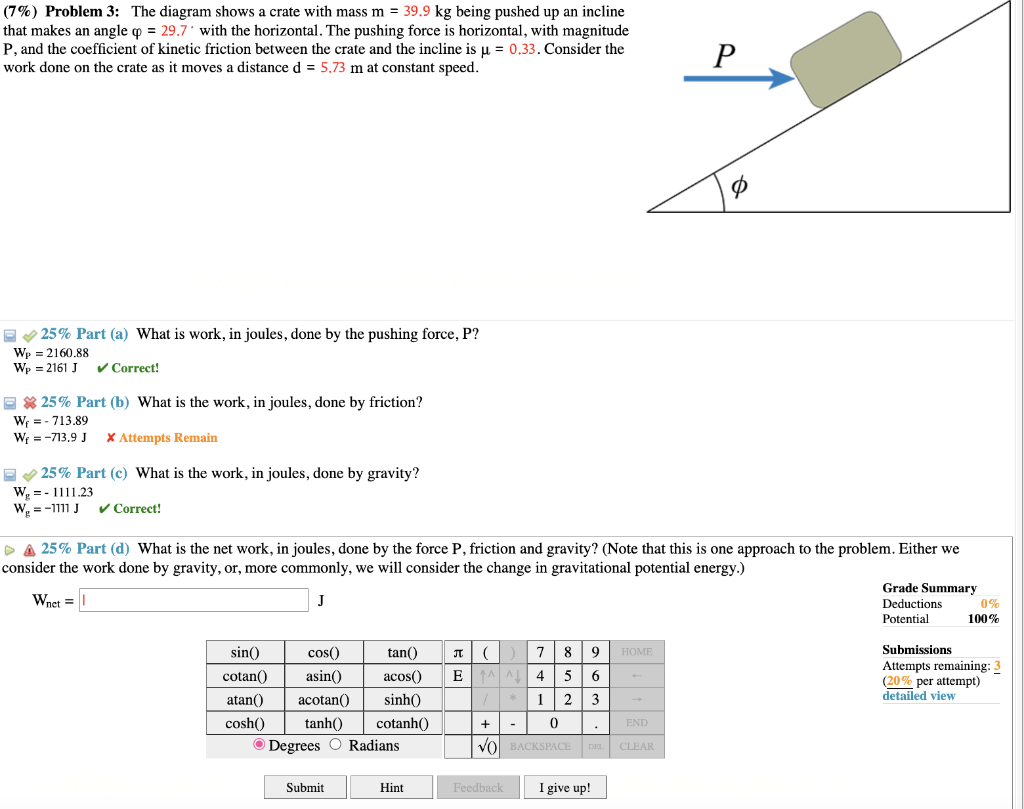 solved-7-problem-3-the-diagram-shows-a-crate-with-mass-chegg