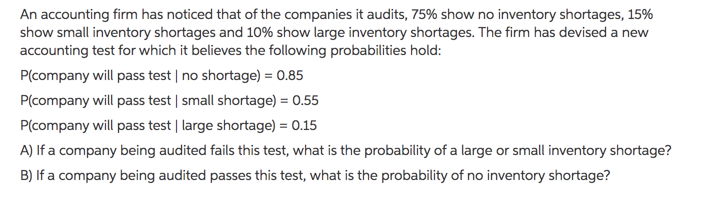 Solved = An Accounting Firm Has Noticed That Of The | Chegg.com