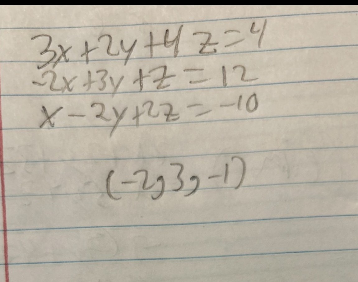 3x-2y-4z-4-2x-3y-z-12x-2y-2z-10-2-3-1-chegg
