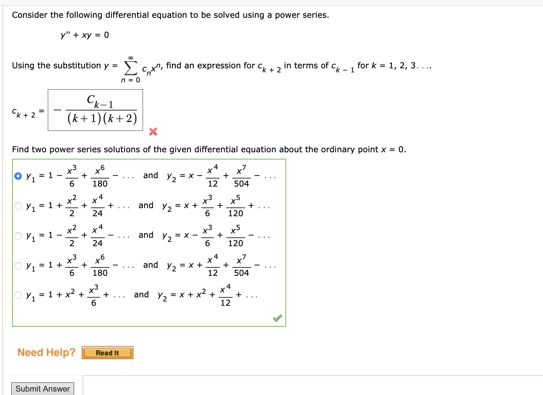 Solved Consider the following differential equation to be | Chegg.com