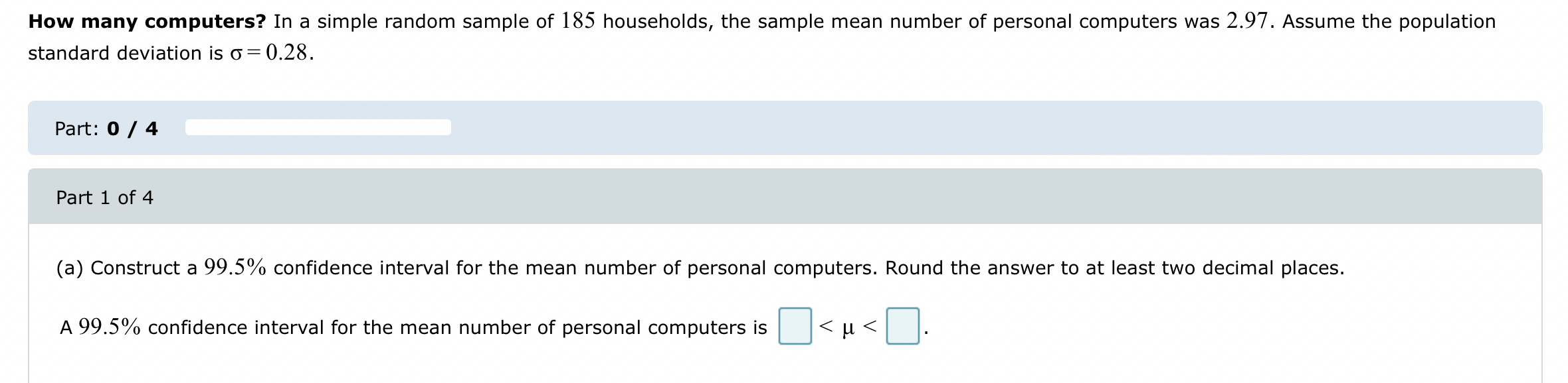 Solved How many computers? In a simple random sample of 185 | Chegg.com