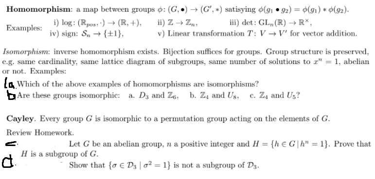 Solved Homomorphism A Map Between Groups O G G Chegg Com