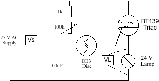 Solved Project 4 Title: Triac Lamp dimmer Circuit Diagram