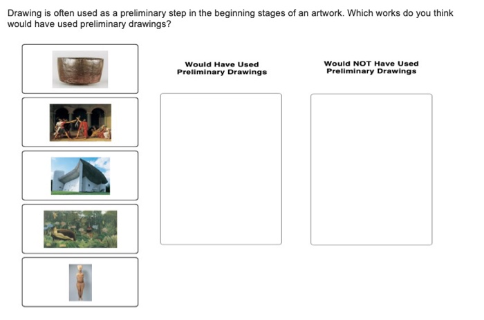 Drawing is often used as a preliminary step in the | Chegg.com