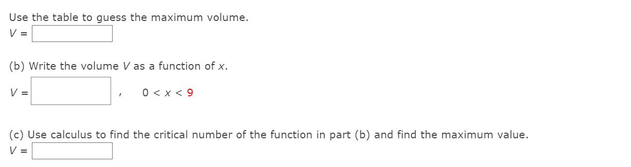 Solved An open box of maximum volume is to be made from a | Chegg.com