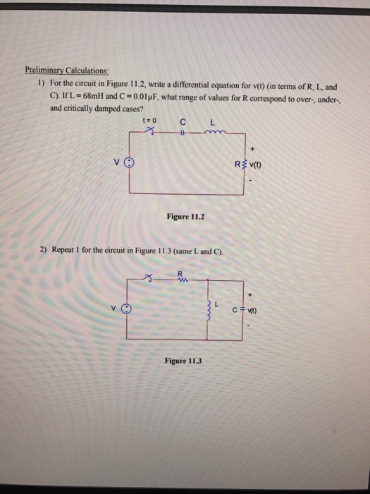 Solved For the circuit in Figure 11.2, write a differential | Chegg.com