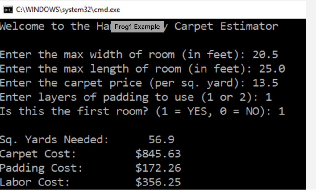 Just need to get the coding for the console Create an | Chegg.com