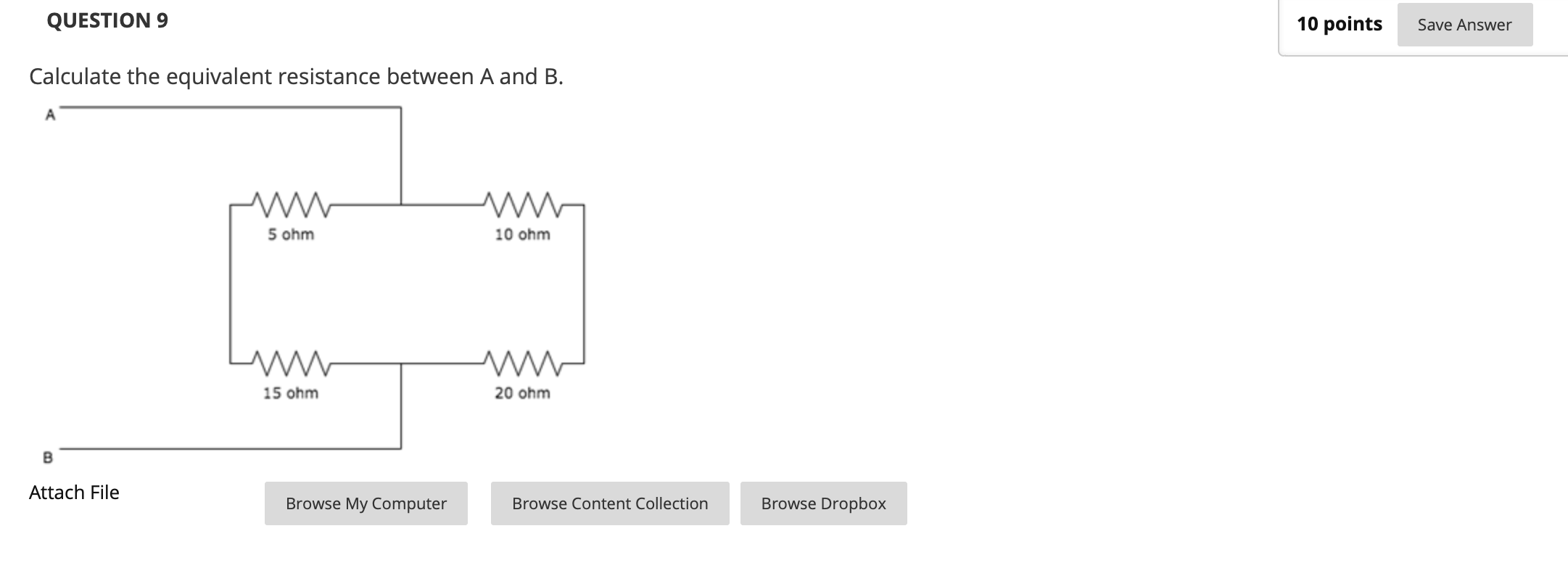 Solved QUESTION 9 10 points Save Answer Calculate the | Chegg.com
