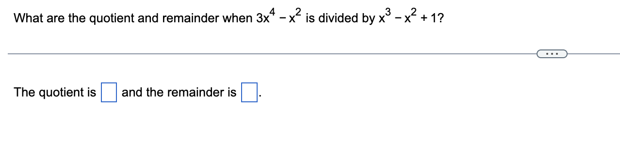 two more than the quotient of 3 and x