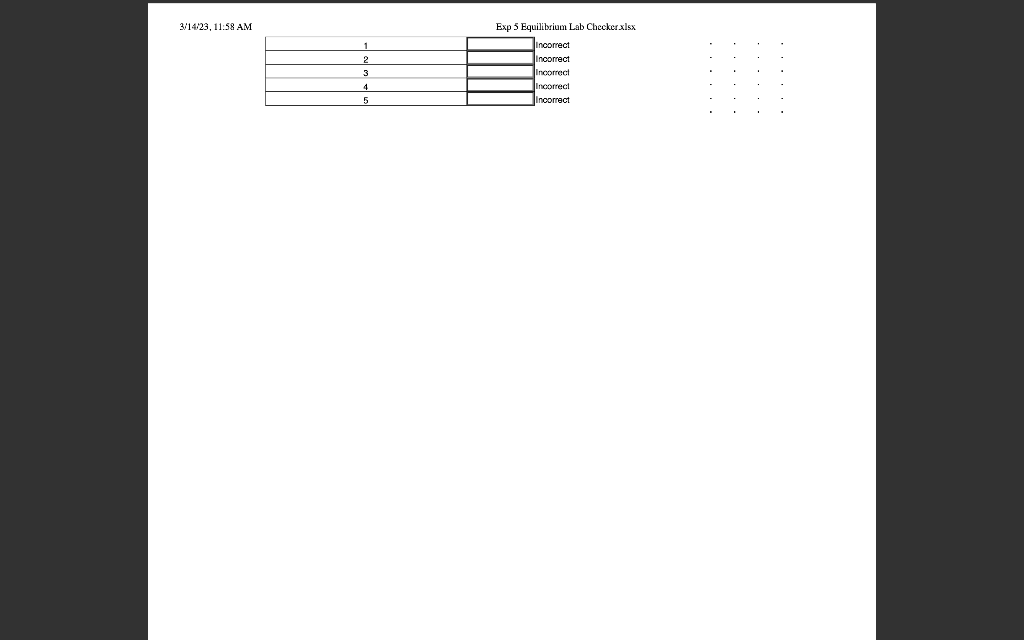 Solved 1. For each sample, set-up an ICE chart with the | Chegg.com