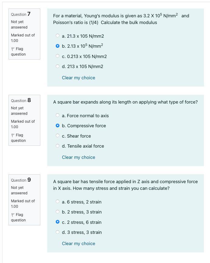 Solved For a material, Young's modulus is given as 3.2 x 105 | Chegg.com
