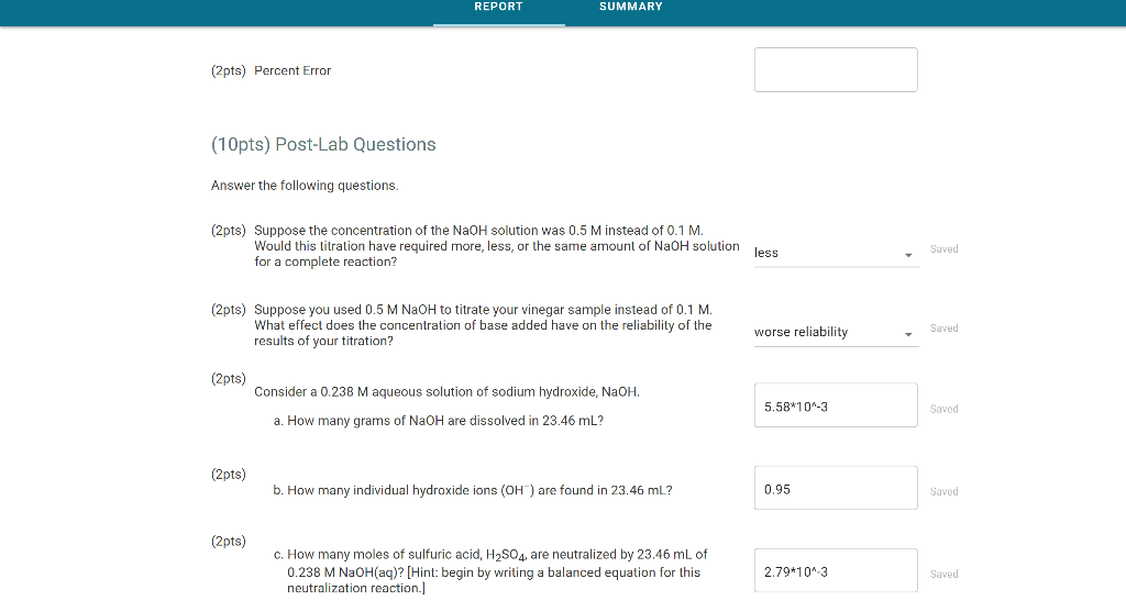 Solved Table 1. Titration data Trial 2 Trial 3 Trial 1 1.08 | Chegg.com