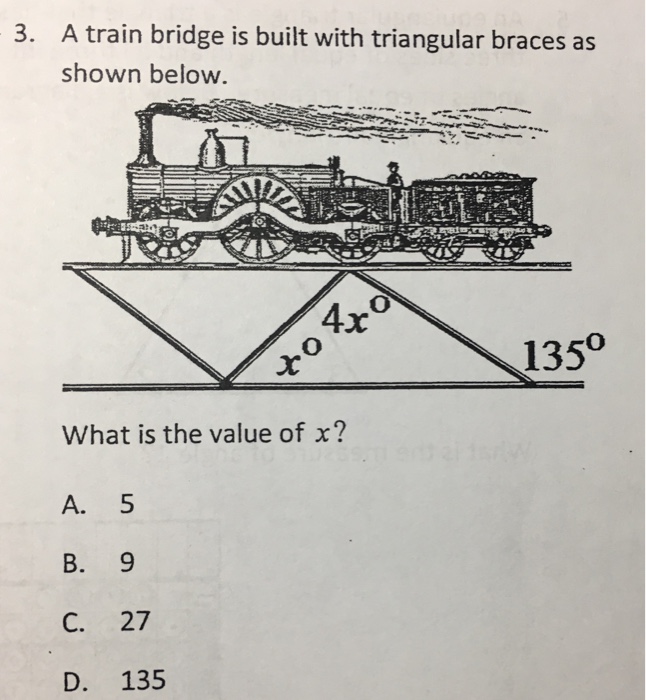 Solved A train bridge is built with triangular braces as
