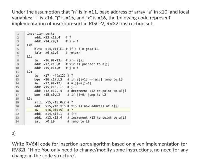 Question 6 (4 points) Insertion-sort is a sorting | Chegg.com