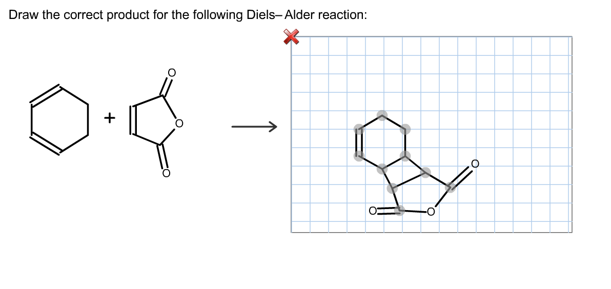 Solved Draw the correct product for the following Diels- | Chegg.com