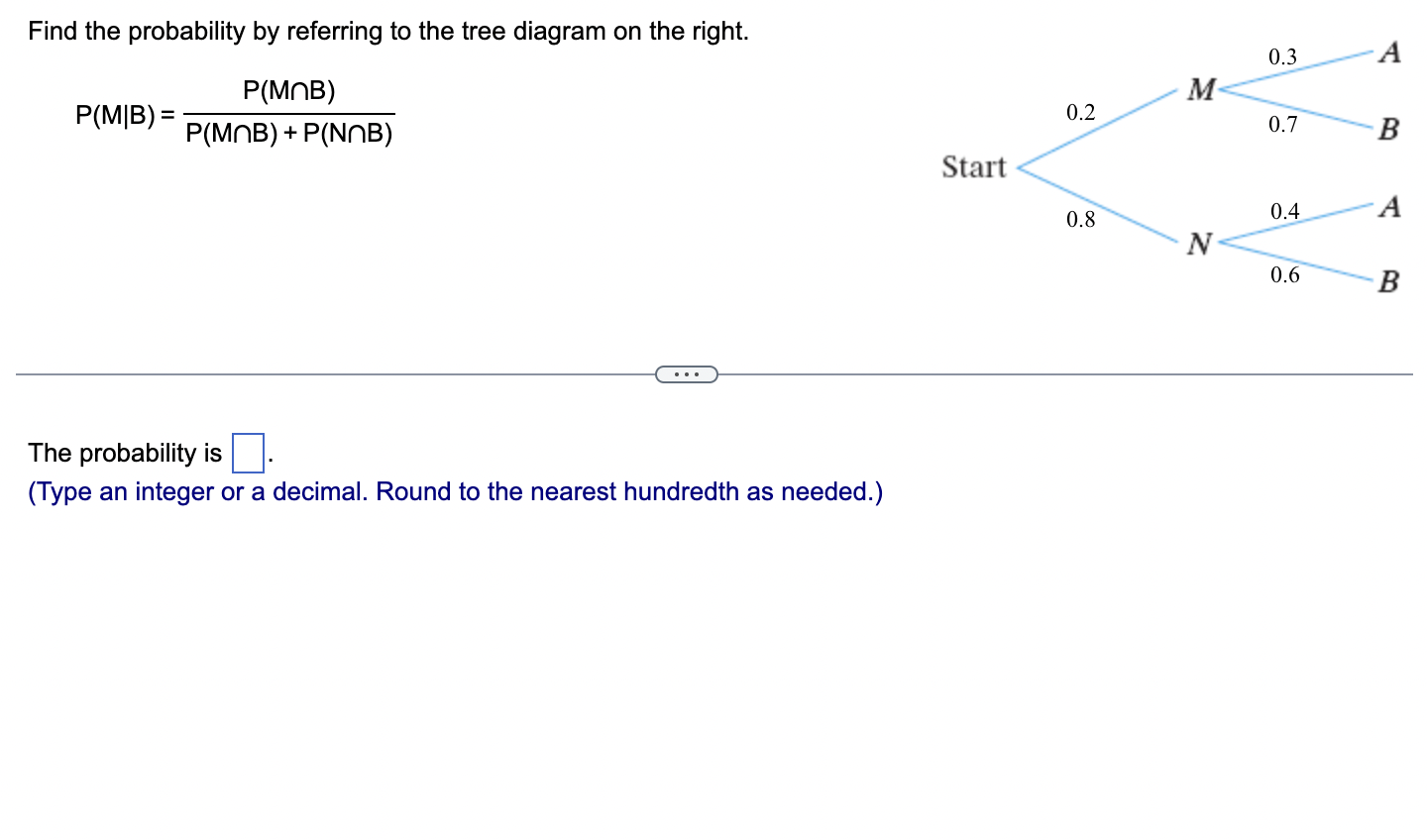 Solved Find The Probability By Referring To The Tree Diagram | Chegg.com