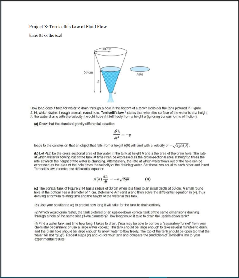 project-3-torricelli-s-law-of-fluid-flow-ipage-83-of-chegg