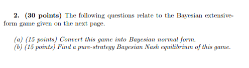 Solved 2. (30 points) The following questions relate to the | Chegg.com