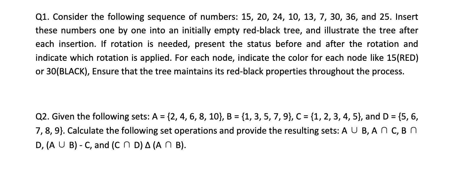 Solved Q1. Consider the following sequence of numbers: | Chegg.com