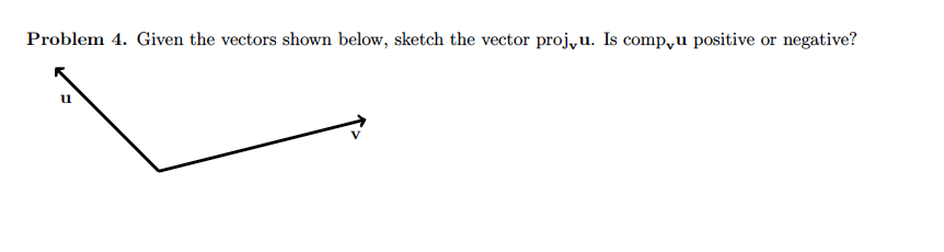 Solved Problem 4. Given the vectors shown below, sketch the | Chegg.com