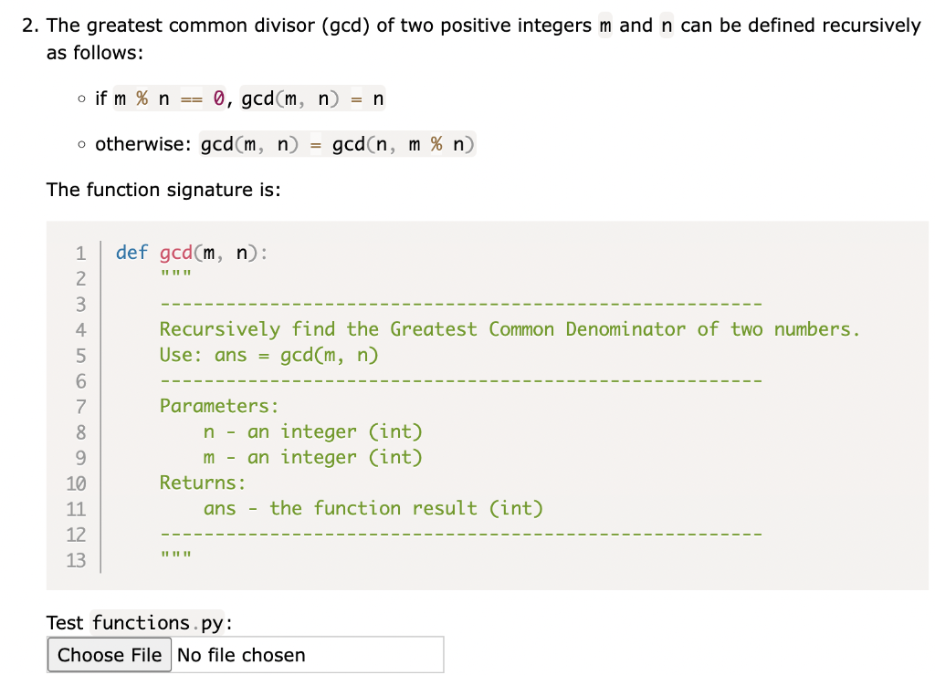 Solved . The Greatest Common Divisor (gcd) Of Two Positive | Chegg.com