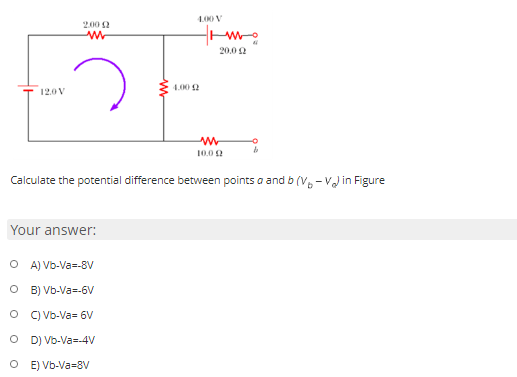 Solved Calculate the potential difference between points a | Chegg.com