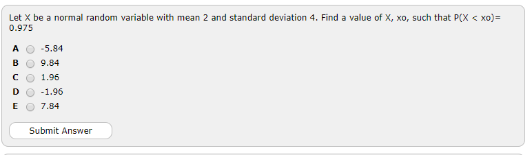 Solved Let X be a normal random variable with mean 2 and | Chegg.com
