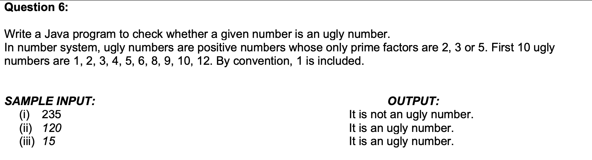 Question 26: Write a Java program to check whether a  Chegg.com