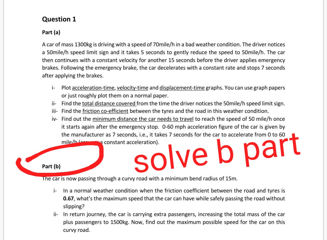 Solved SOLVE Only B Part As Soon As Possible I Will Upvot | Chegg.com