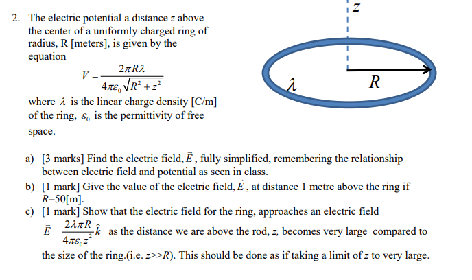 Get Answer) - CONCEPTUAL QUESTION 1.9 Electric Potential And Field Due To  A...| Transtutors