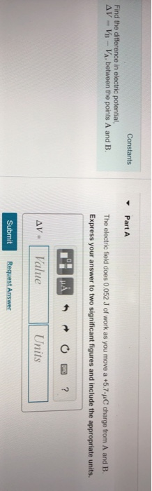 Solved Part A Find The Difference In Electric Potential, Δ V | Chegg.com