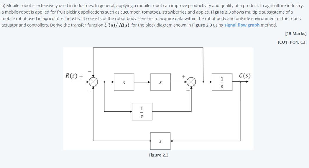 Solved B) Mobile Robot Is Extensively Used In Industries. In | Chegg.com