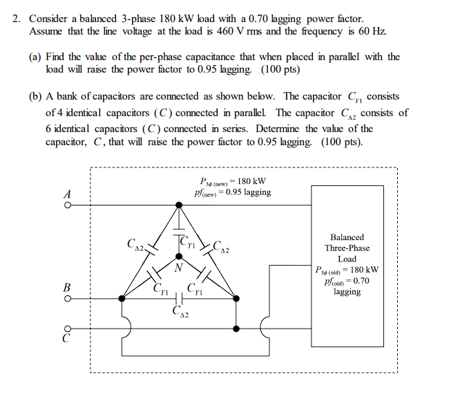 Solved 1. A Balanced Three-phase Source Serves The Following | Chegg.com