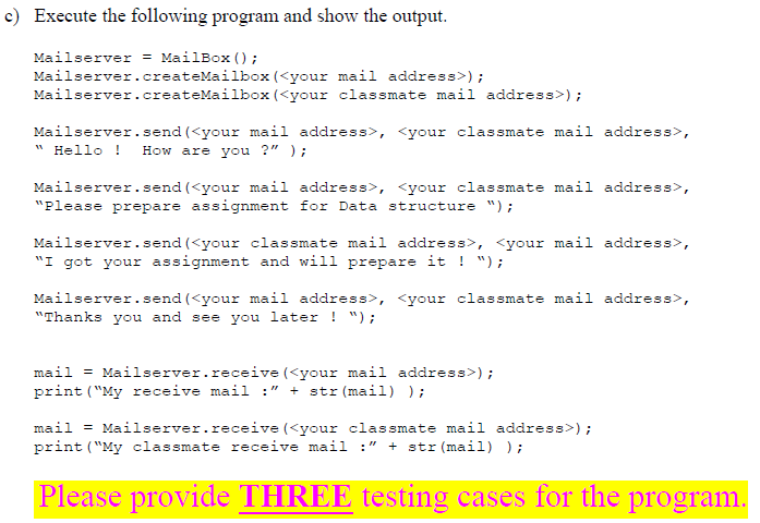 Solved Data Structures (Python) Unless Otherwise Instructed, | Chegg.com